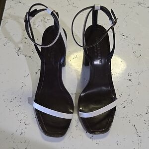 Elegant Black and White Women's Sandals